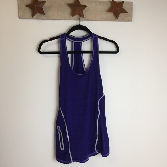 Athleta Zinger Tank Purple & Silver Size XS - Picture 5 of 9